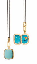 Load image into Gallery viewer, Turquoise Cushion Locket