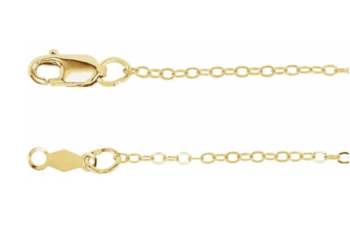 14K Yellow 1.3 mm Flat Cable 16