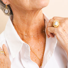 Load image into Gallery viewer, Provence Single Quad Oval Hoop Earring