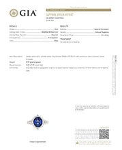 Load image into Gallery viewer, 2.95ct Oval No Heat Sapphire Platinum Ring