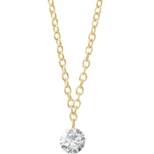 Load image into Gallery viewer, 1/6 CT Drilled Natural Diamond Solitaire Necklace