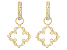 Load image into Gallery viewer, Pave Open Clover Marquis Earring Charms