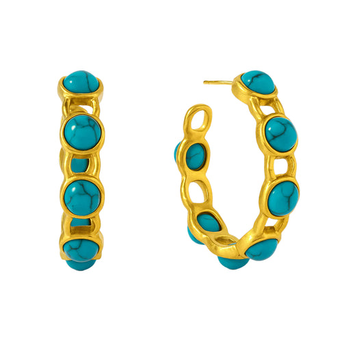 Palermo Turquoise Hoop