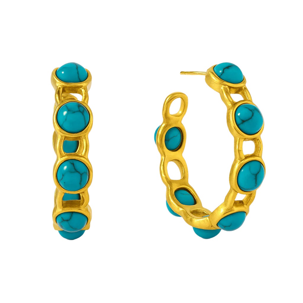 Palermo Turquoise Hoop