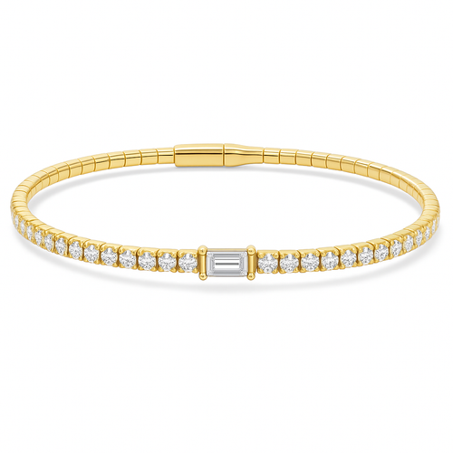 Baguette Station Flexi Bracelet