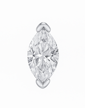 Load image into Gallery viewer, 14K White 1/8 CTW Natural Diamond Marquise Earring