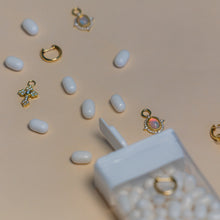 Load image into Gallery viewer, ETHIOPIAN OPAL AND DIAMOND CHARMS
