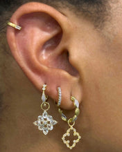 Load image into Gallery viewer, Moroccan Marquise Hoops brushed JF finish