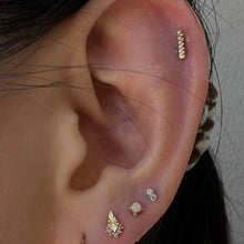 Load image into Gallery viewer, Tiny Prong Set Marquise Flat Back Stud