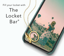 Load image into Gallery viewer, SLIM &quot;VIV&quot; GOLD LOCKET NECKLACE WITH DIAMOND