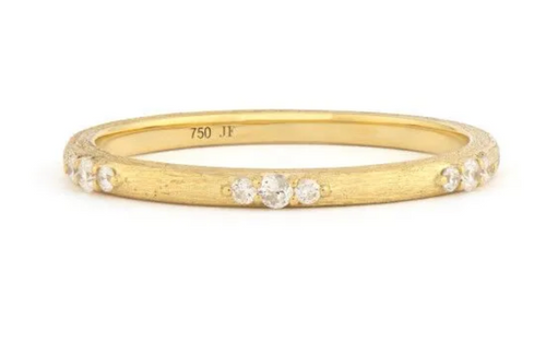 Petite Diamond Trio Cluster Stacker Ring
