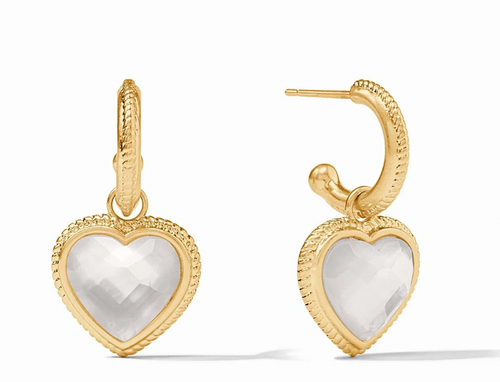 Heart Hoop & Charm Earring