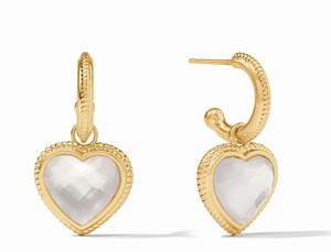 Heart Hoop & Charm Earring