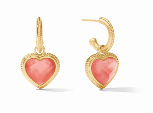 Heart Hoop & Charm Earring