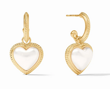 Load image into Gallery viewer, Heart Hoop &amp; Charm Earring