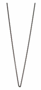 "Frankie" Delicate Black Steel Chain