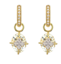 Load image into Gallery viewer, Lisse Oval Stone Lacey Kite Earring Charms