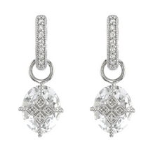 Load image into Gallery viewer, Lisse Oval Stone Lacey Kite Earring Charms