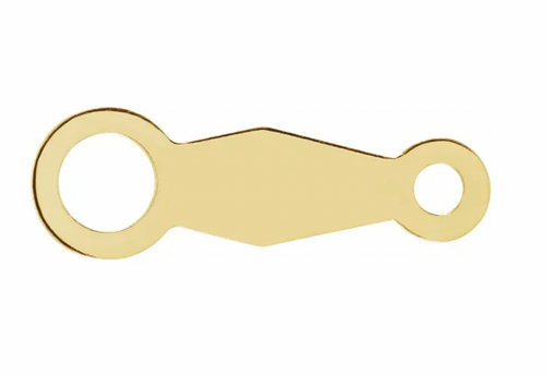 14K Yellow 11.5 mm Lightweight Chain Tag