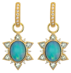 Moroccan Opal Sunburst Earring Charms
