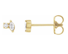 Load image into Gallery viewer, 14K Yellow .08 CTW Natural Diamond Earring