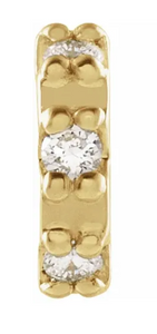 Half Circle Diamond Earring