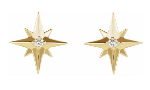 Diamond Star Earring