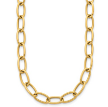 Load image into Gallery viewer, 14K Polished 9mm Oval Link Necklace