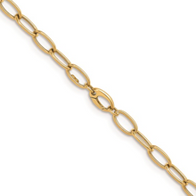 Load image into Gallery viewer, 14K Polished 9mm Oval Link Necklace