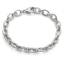 Load image into Gallery viewer, &quot;AUDREY&quot; LINK CHARM BRACELET IN STERLING SILVER