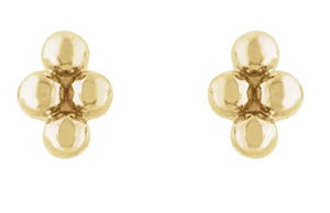 4 Beads Stud Earring