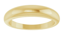 Load image into Gallery viewer, 14K Yellow 4 mm Petite Dome Ring