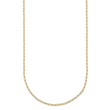 Load image into Gallery viewer, 14K Polished 1.4mm Solid Flat Oval Link 16 Inch Chain