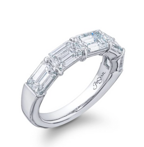 Emerald Cut Anniversary Band