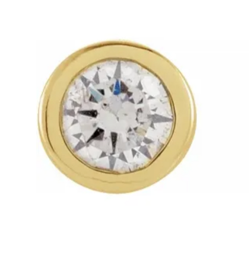 .06 CTW Diamond Micro Bezel-Set Earring