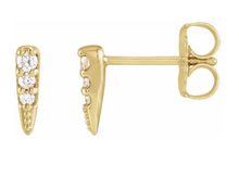 Load image into Gallery viewer, .07 CTW Natural Diamond Spike Earring
