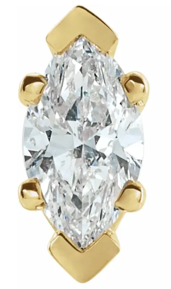 1/2 CTW Marquise Diamond Earring