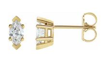 Load image into Gallery viewer, 1/2 CTW Marquise Diamond Earring
