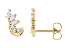 Load image into Gallery viewer, 1/4 CTW Natural Diamond Earring Climber