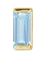 Load image into Gallery viewer, Aquamarine Sapphire Earring