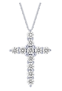 1 CTW Diamond Cross Pendant