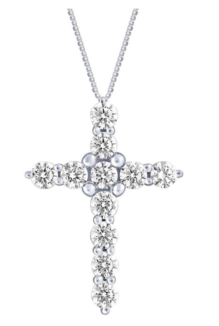 3/4 CTW Diamond Cross Pendant