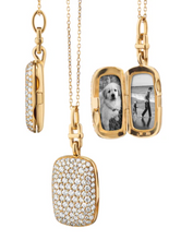 Load image into Gallery viewer, Slim &quot;Fran&quot; 18K Gold Locket Necklace