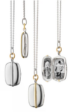 Load image into Gallery viewer, Slim &quot;Brie&quot; Two-Tone Locket Necklace