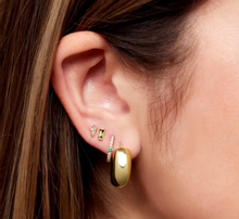 Load image into Gallery viewer, Natural Pink Tourmaline Baguette Earring