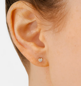 Jac+Jo Icon Pavé Heart Single Stud