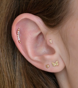 Anzie x Mel Soldera Tapered Cut Single Stud
