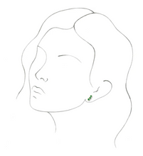 Load image into Gallery viewer, Lab-Grown Emerald Ear Climber