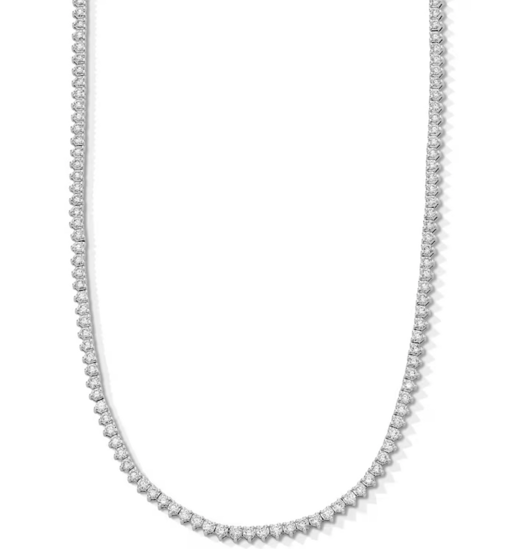 7.01 ct Diamond Tennis Necklace