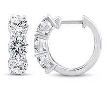 Load image into Gallery viewer, 1.45 Ct Diamond Hoops